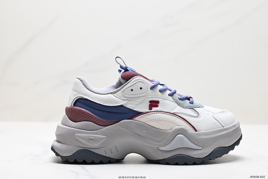 170 Fila Fusion Bianco 2 斐乐潮牌减震防滑耐磨休闲厚底老爹鞋  T12W311302FBA