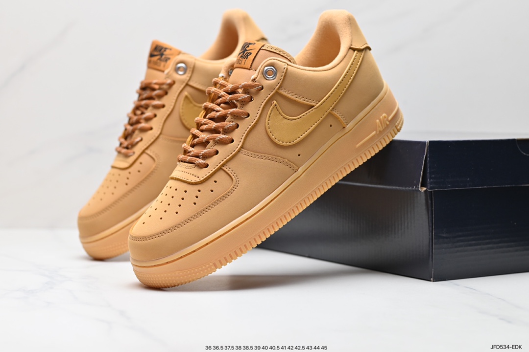 170 Nike Air Force1 Low AF1 经典款小麦色空军一号低帮休闲板鞋 CJ9179-200