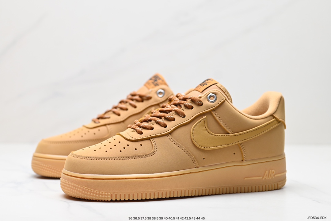 170 Nike Air Force1 Low AF1 经典款小麦色空军一号低帮休闲板鞋 CJ9179-200