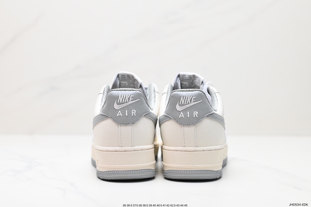 190 Nk Air Force 1'07 Low 米深灰配色 空军一号低帮休闲板鞋 NK6369-566