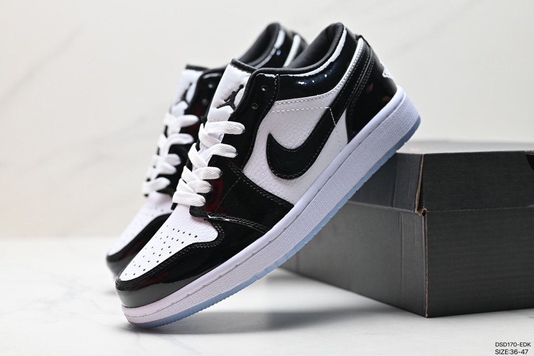 100 耐克Nike Air Jordan 1 Low”Bred Toe”AJ1乔丹一代篮球鞋 553558-612