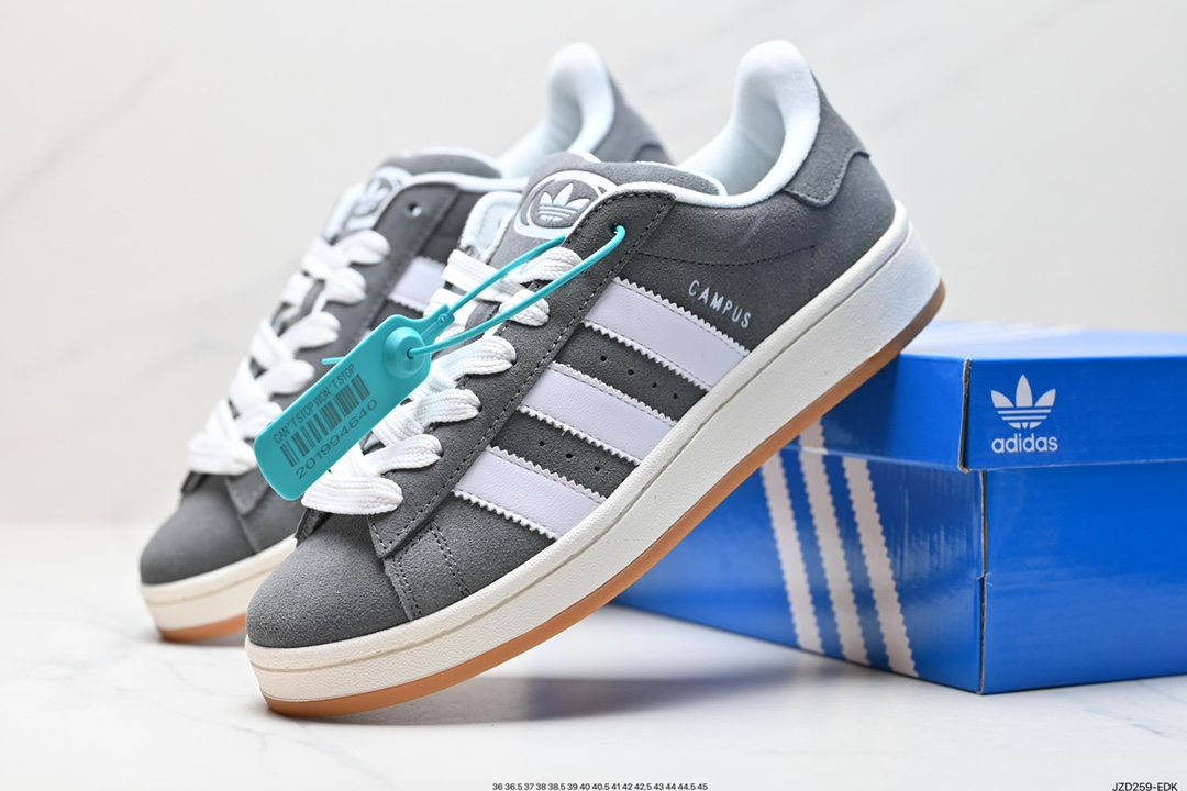 140 阿迪达斯Adidas Originals Campus 80s 学院系列经典复古低帮百搭休闲运动板鞋 HQ8708