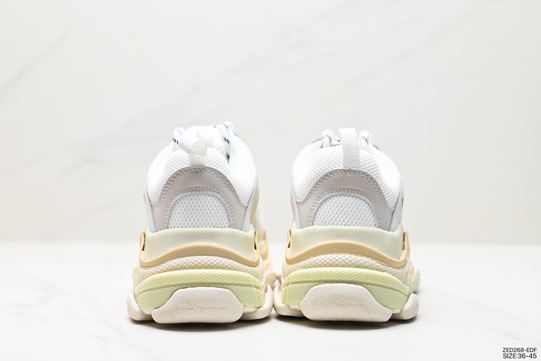 260 巴黎世家老爹鞋 解构主义完美诠释潮流新时尚Balenciaga Triple-S Sneaker 时装复古厚底 656686 W06G0 1001