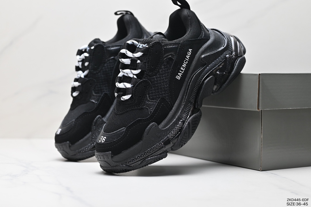 270 BALENCIAGA  Triple S 巴黎世家/Balenciaga 三代做旧厚底老爹鞋 541624 W2GA1 3210