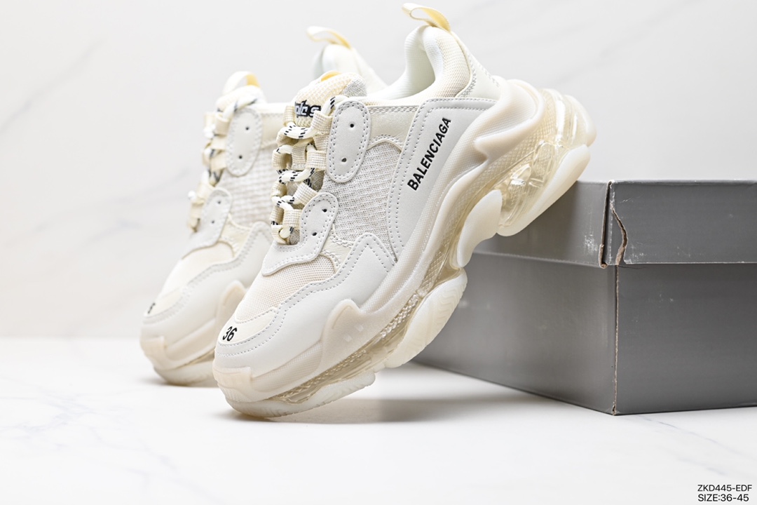 270 BALENCIAGA  Triple S 巴黎世家/Balenciaga 三代做旧厚底老爹鞋 541624 W2GA1 3210