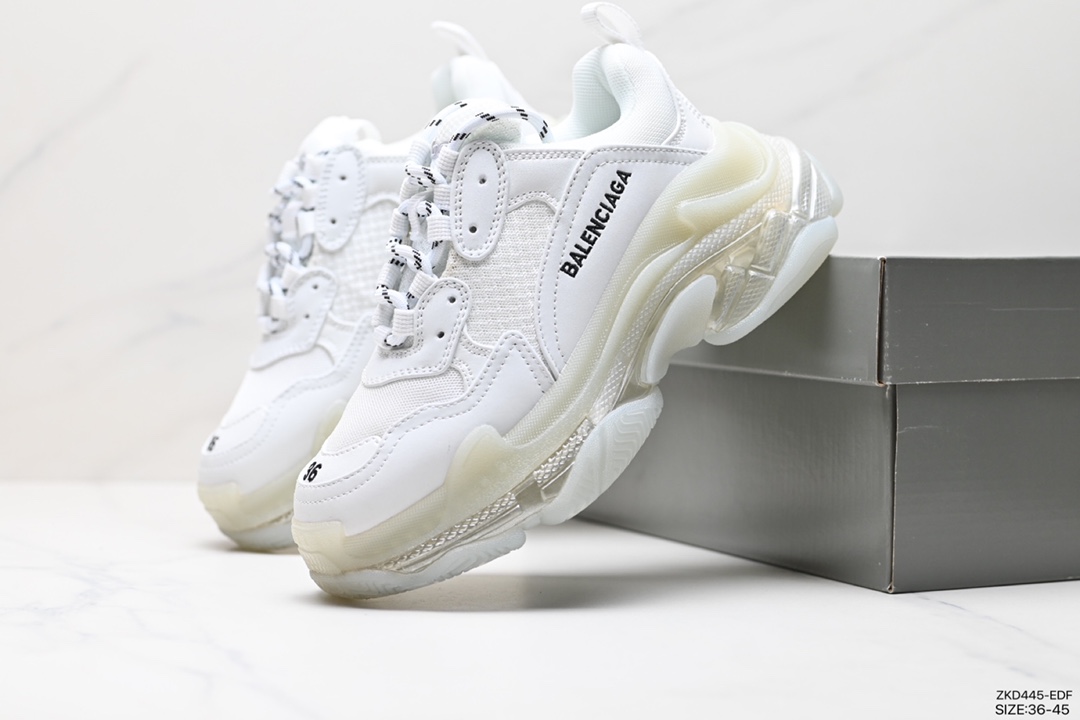 270 BALENCIAGA  Triple S 巴黎世家/Balenciaga 三代做旧厚底老爹鞋 541624 W2GA1 3210