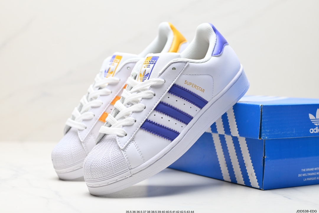 120 阿迪达斯Adidas三叶草 Originals Superstar”Sail/Green/Lace“贝壳头板鞋 FY7713