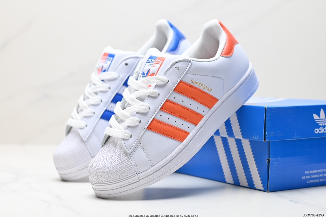 120 阿迪达斯Adidas三叶草 Originals Superstar”Sail/Green/Lace“贝壳头板鞋 FY7713