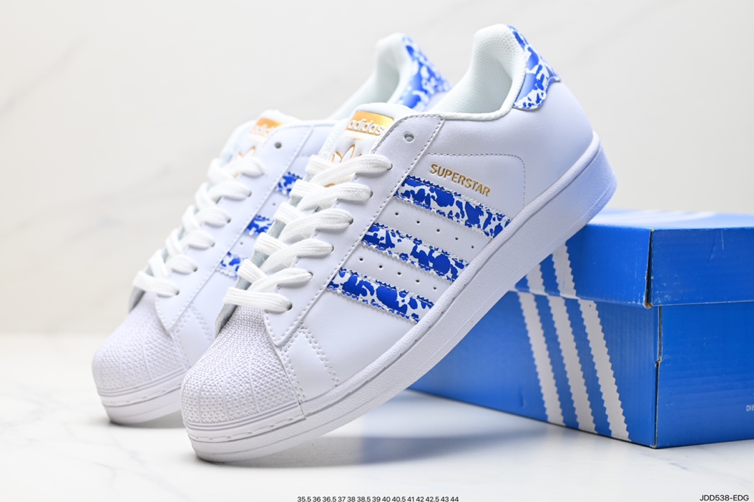 120 阿迪达斯Adidas三叶草 Originals Superstar”Sail/Green/Lace“贝壳头板鞋 FY7713