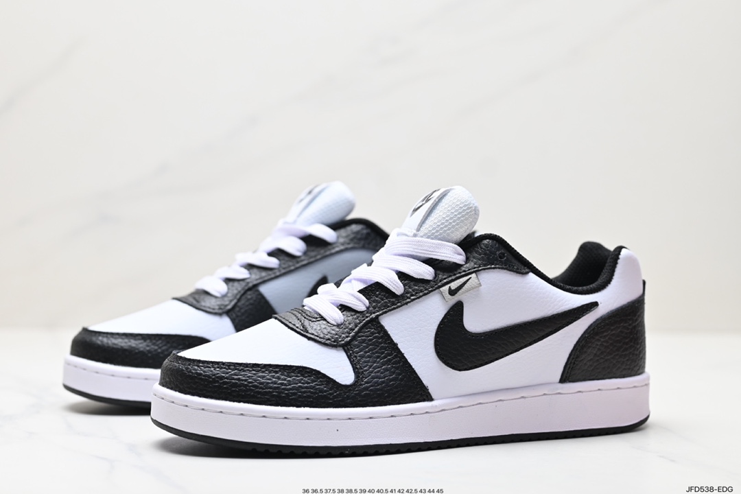 170 耐克Nike Ebernon Low PRM 黑白灰熊猫男复古低帮休闲板鞋 AQ1774-102