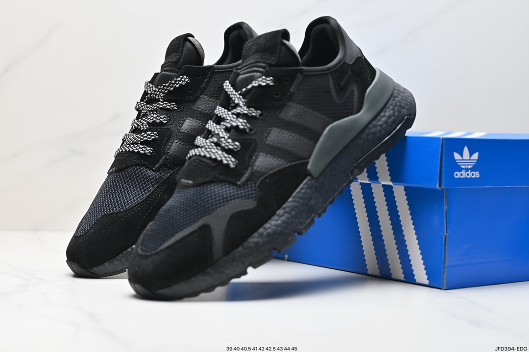 170 AD Nite Jogger 2019 Boost 三叶草 联名夜行者 BD7954 复古跑鞋