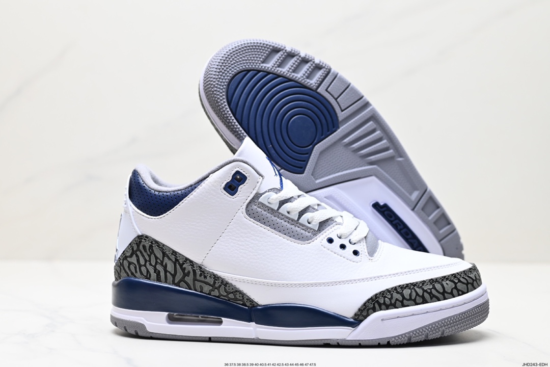 200 Air Jordan 3 Retro ”Hide and Sneak“ 白灰棕 AJ3 乔丹3代 aj3 乔3 白灰棕 CT8532-140