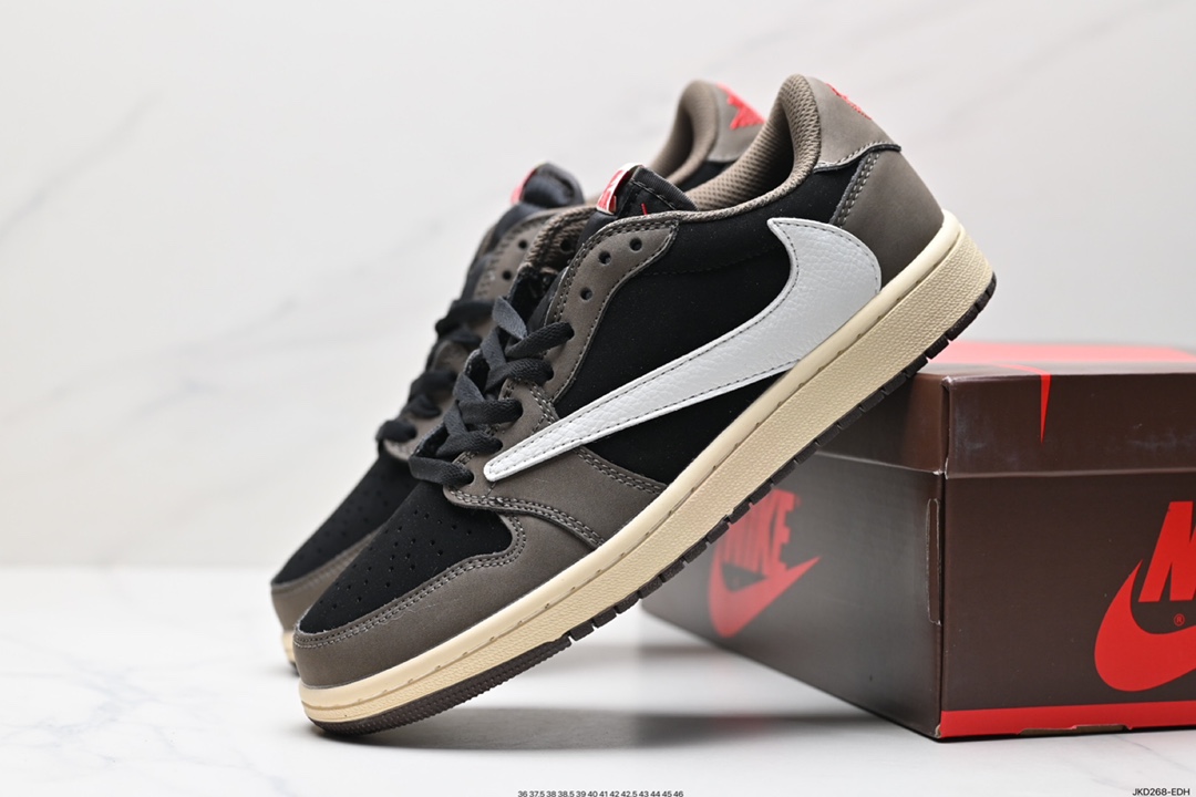 160 AJ1倒勾Travis Scott x Air Jordan 1 ” Reverse Mocha “ AJ1乔1 篮球鞋 DM7866-162