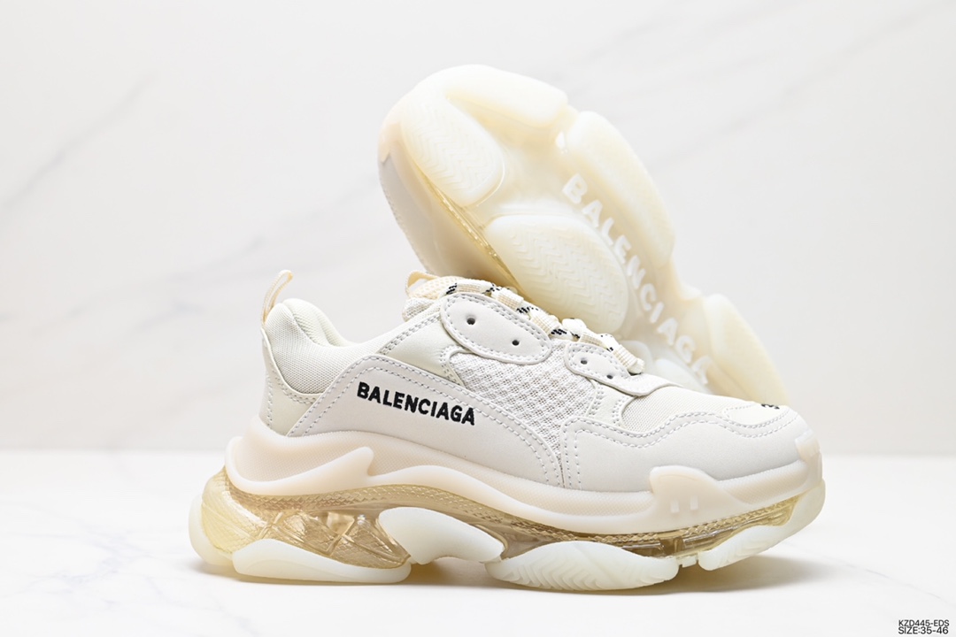 480 BALENCIAGA  Triple S 巴黎世家/Balenciaga 三代做旧厚底老爹鞋