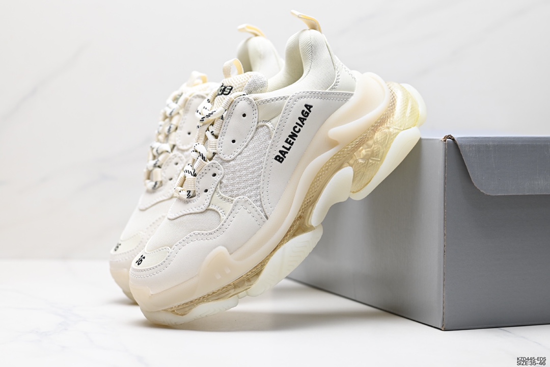 480 BALENCIAGA  Triple S 巴黎世家/Balenciaga 三代做旧厚底老爹鞋