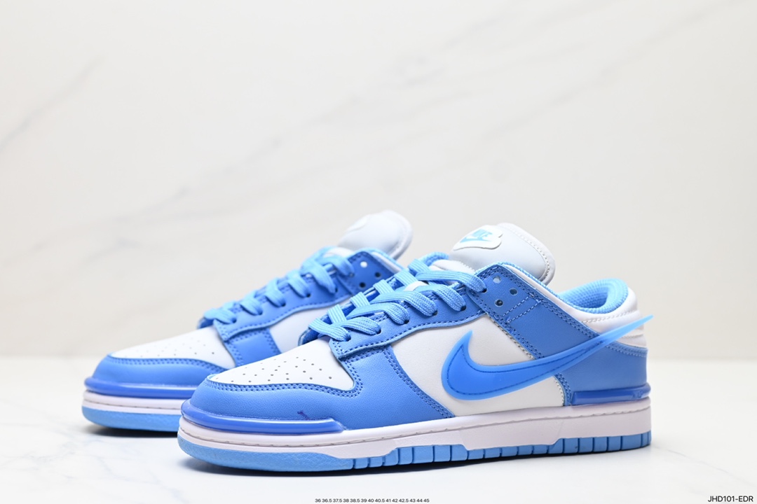 190 耐克Nike SB Dunk Low Twist”Panda“扣篮板鞋“黑白熊猫立体钩子”DZ2794-002