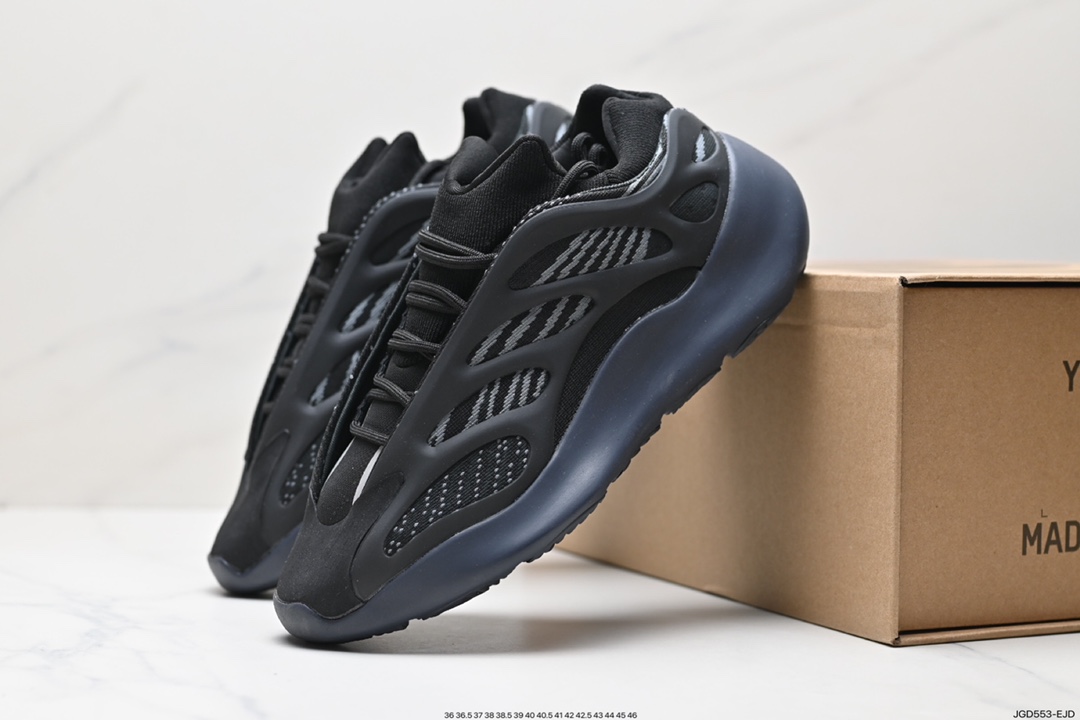 180 Kanye West x Adidas Yeezy 700 V3”Kyanite“低帮慢跑鞋“蛋壳白亚里蓝异形夜光”GY0260