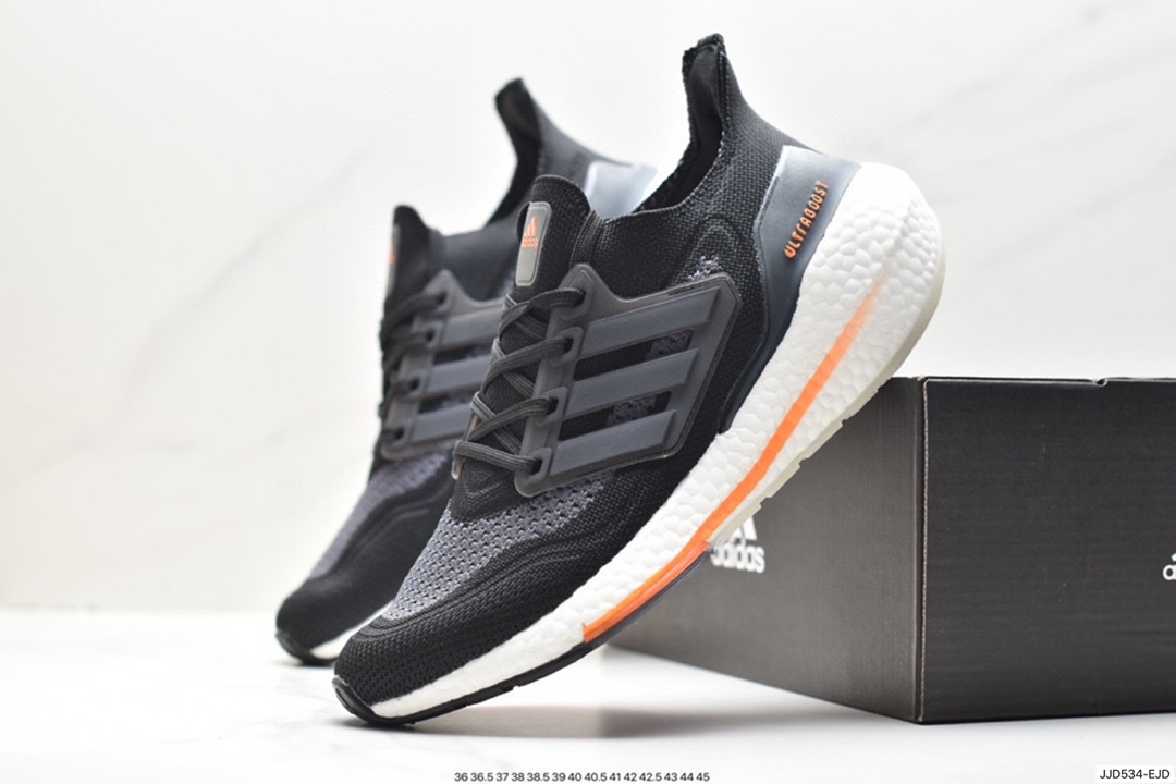 130 阿迪达斯Adidas Ultraboost DNA UB21全掌爆米花休闲运动跑鞋 S23863