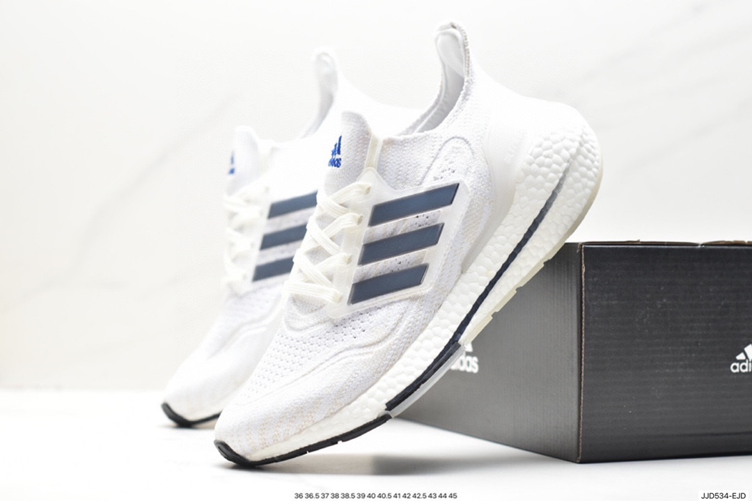 130 阿迪达斯Adidas Ultraboost DNA UB21全掌爆米花休闲运动跑鞋 S23863