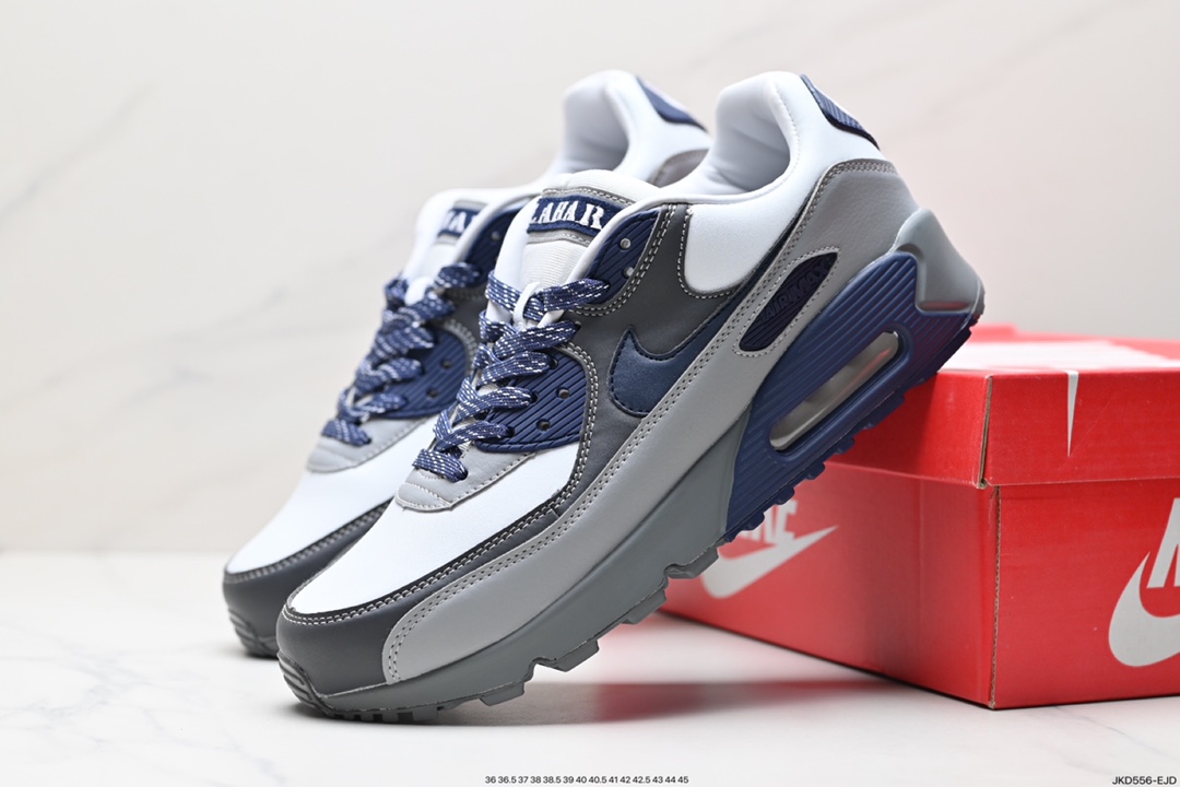 160 耐克Nike Air Max 90 经典复古小气垫缓震跑鞋 DQ8235-001