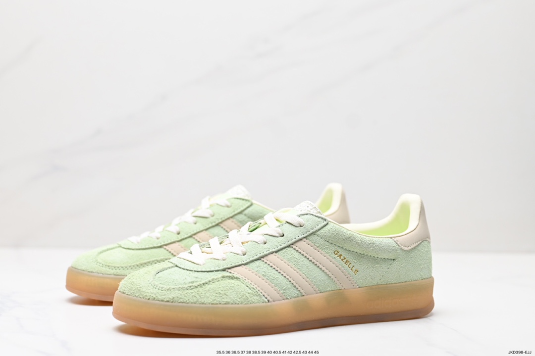 160 adlidas originals Gazelle Indoor ”棕白 IE2948