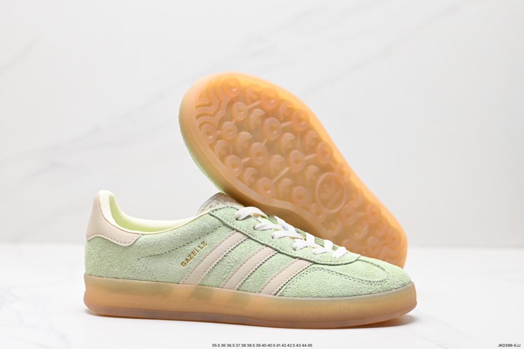 160 adlidas originals Gazelle Indoor ”棕白 IE2948