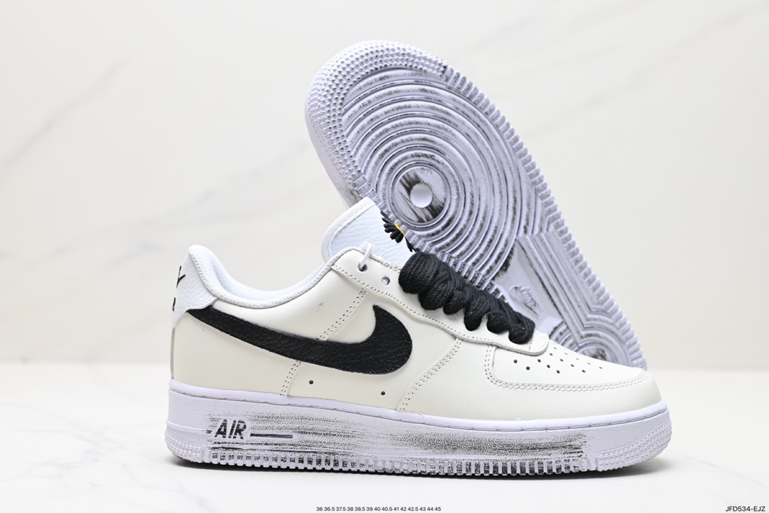 170 PEACEMINUSONE X Nike Air Force1”Para-Noise 2.0”黑白 DD3223-100