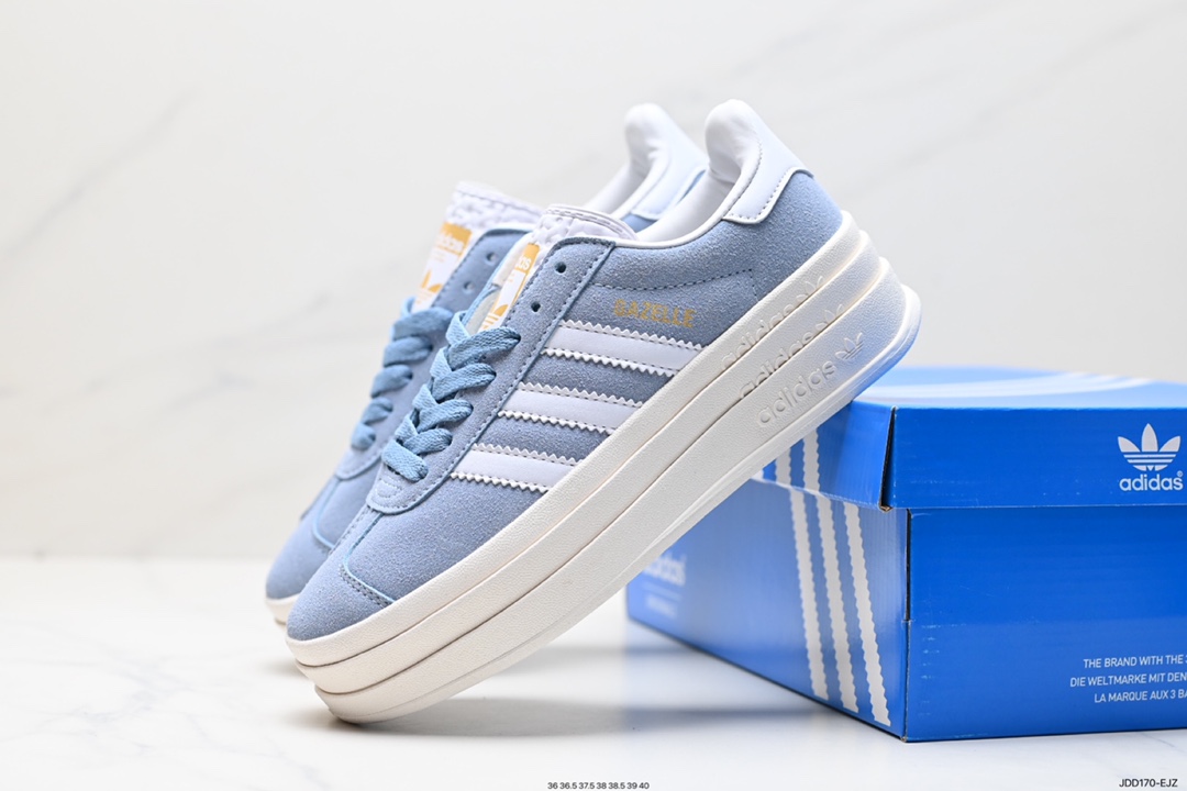 120 阿迪达斯Adidas Gazelle Bold w 低帮复古百搭休闲运动板鞋 HO6125