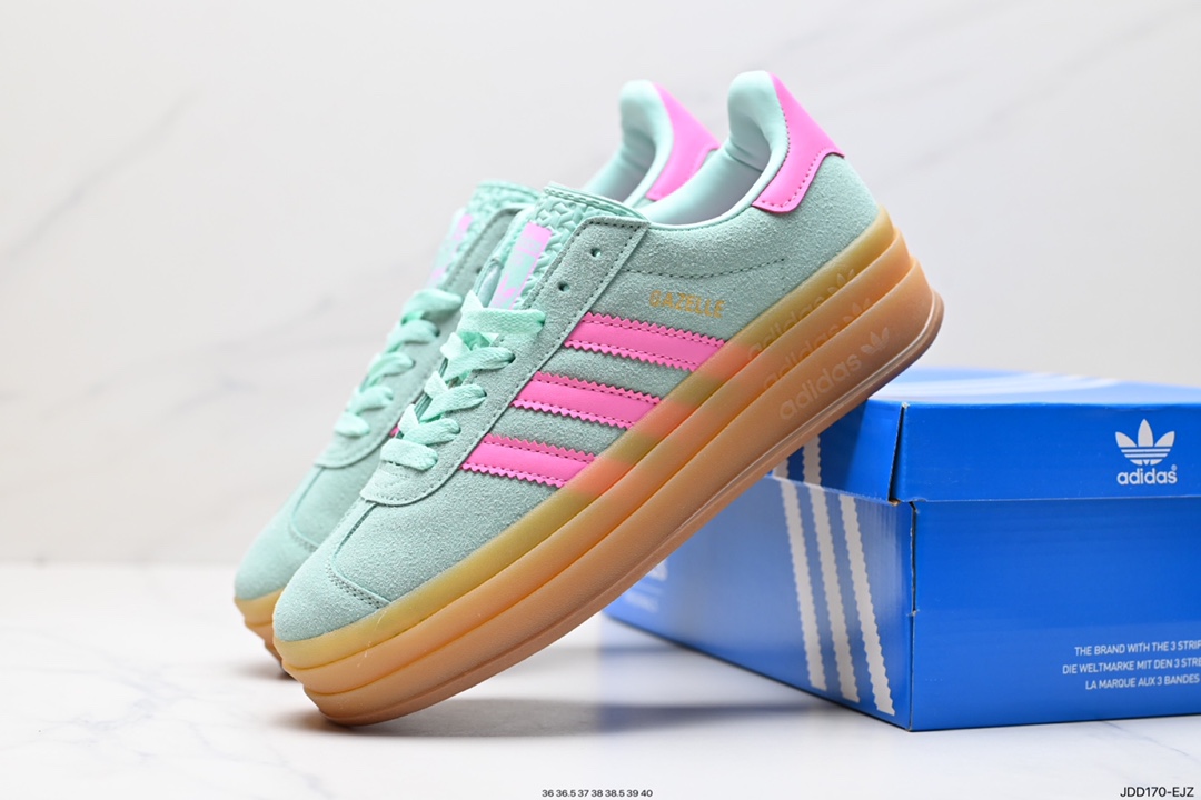 120 阿迪达斯Adidas Gazelle Bold w 低帮复古百搭休闲运动板鞋 HO6125