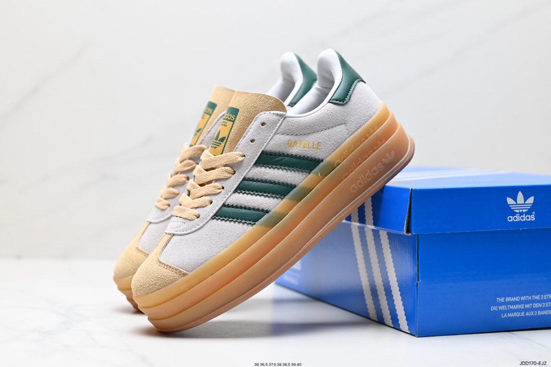 120 阿迪达斯Adidas Gazelle Bold w 低帮复古百搭休闲运动板鞋 HO6125