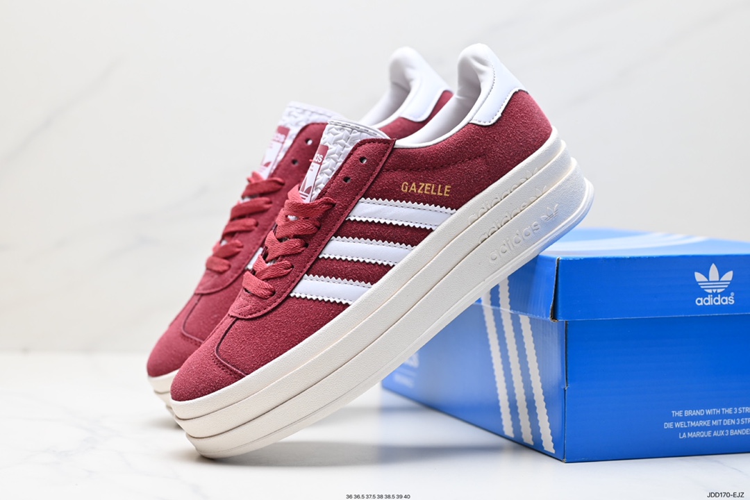 120 阿迪达斯Adidas Gazelle Bold w 低帮复古百搭休闲运动板鞋 HO6125