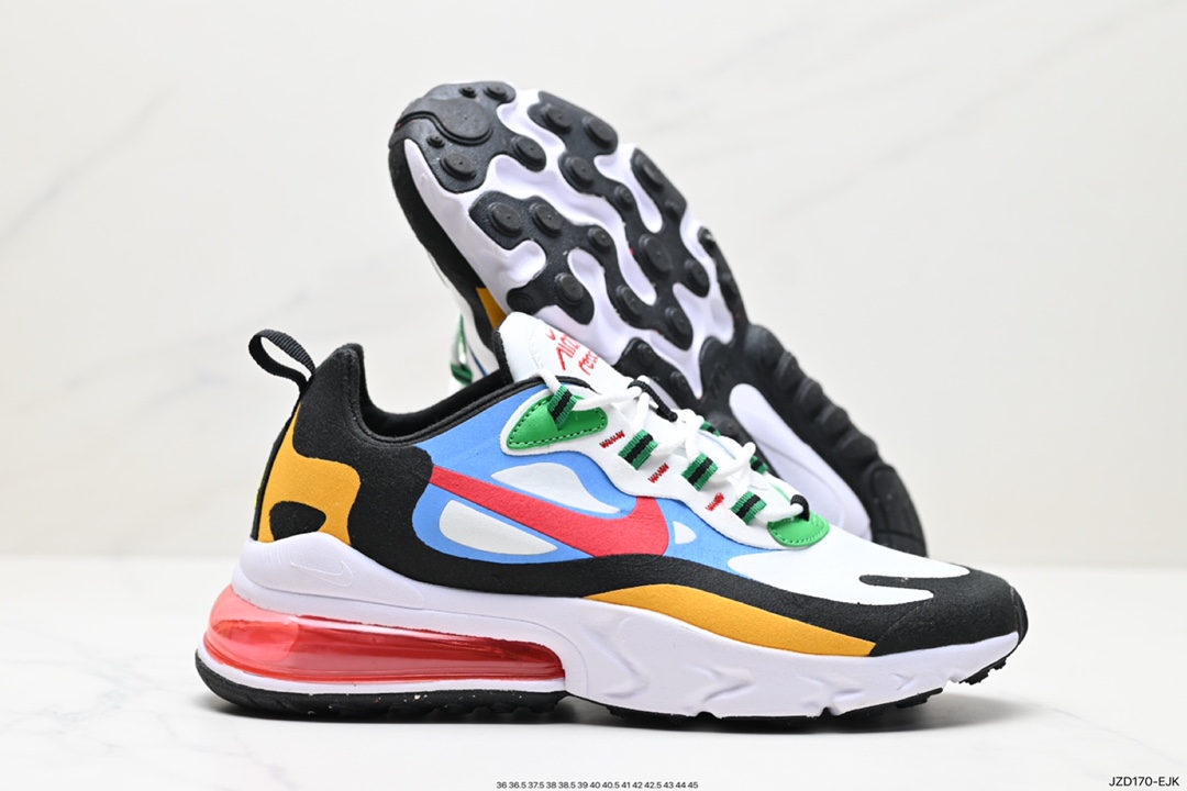 140 耐克Nike Air Max 270 React QP "White/Light Blue"270慢跑鞋 CI3866-004