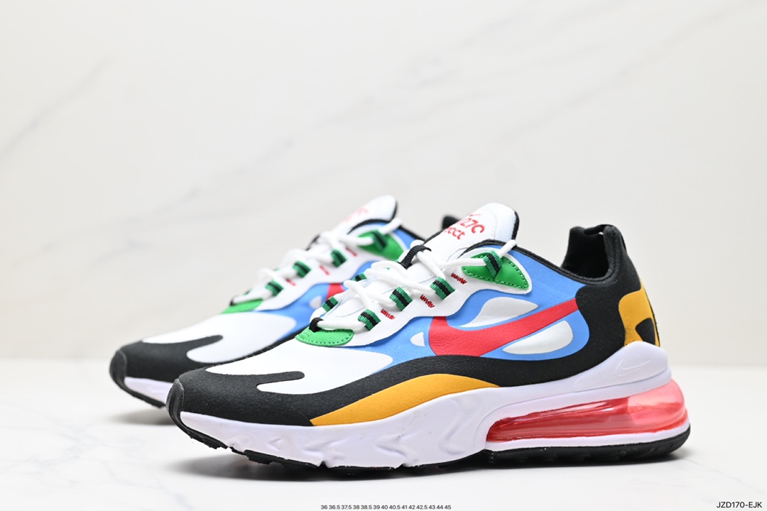 140 耐克Nike Air Max 270 React QP "White/Light Blue"270慢跑鞋 CI3866-004