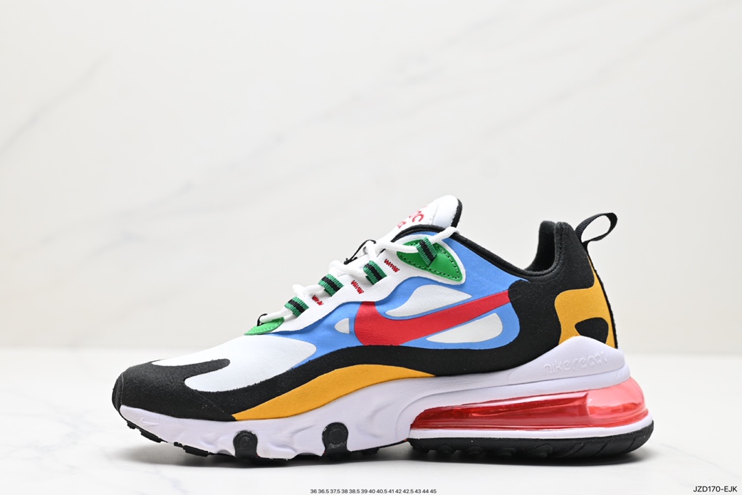 140 耐克Nike Air Max 270 React QP "White/Light Blue"270慢跑鞋 CI3866-004