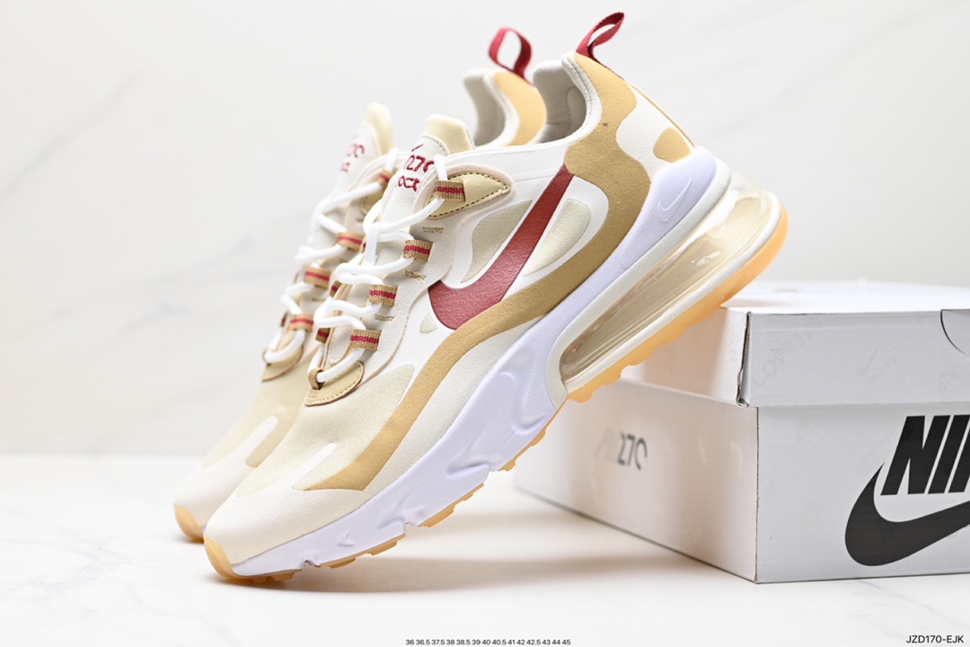 140 耐克Nike Air Max 270 React QP "White/Light Blue"270瑞亚慢跑鞋 CI3866-004