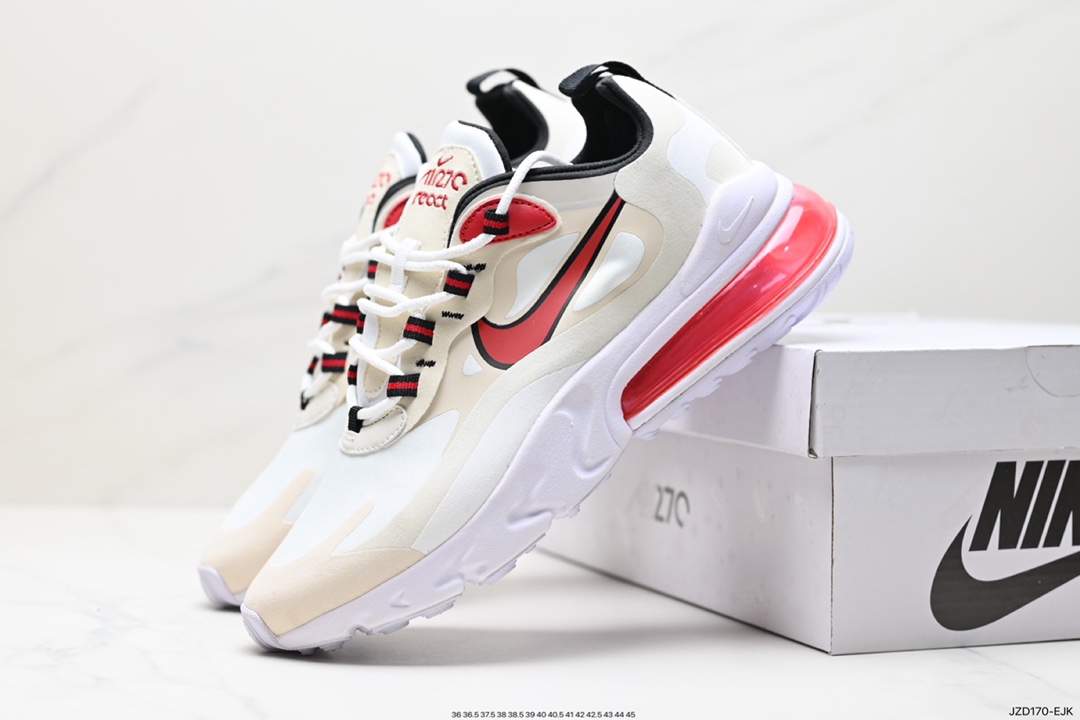 140 耐克Nike Air Max 270 React QP "White/Light Blue"270瑞亚慢跑鞋 CI3866-004