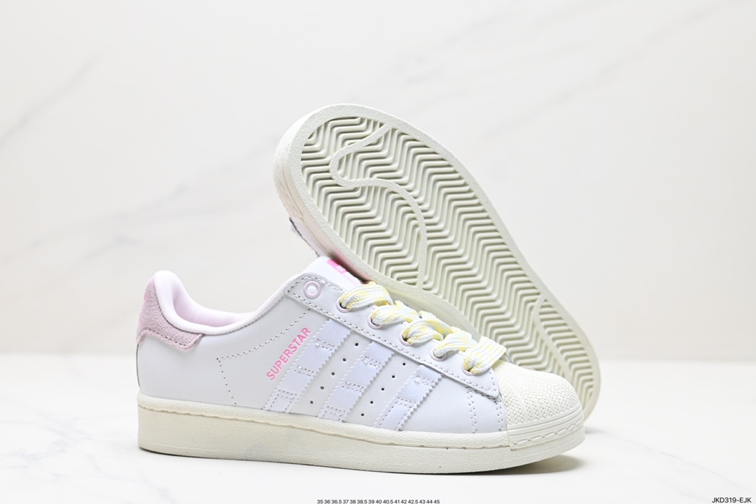 160 阿迪达斯Adidas三叶草 Originals Superstar”Sail/Green/Lace“贝壳头板鞋 IF1807