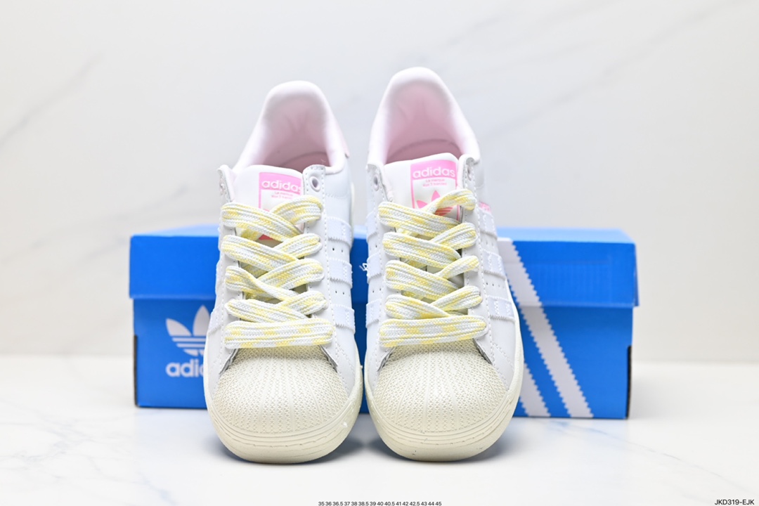 160 阿迪达斯Adidas三叶草 Originals Superstar”Sail/Green/Lace“贝壳头板鞋 IF1807