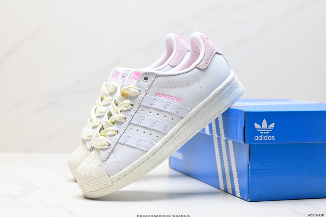 160 阿迪达斯Adidas三叶草 Originals Superstar”Sail/Green/Lace“贝壳头板鞋 IF1807