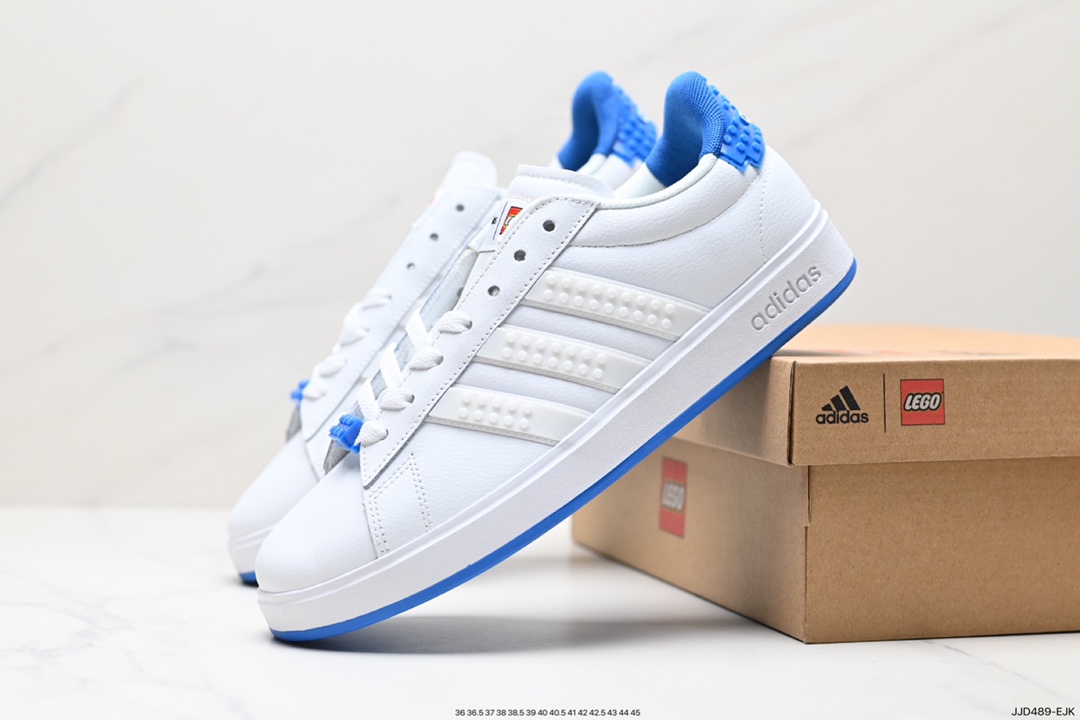 130 LEGOxADIDAS NEOGRAND COURT三叶草男女鞋板鞋  GW7179