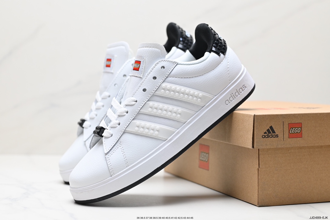 130 LEGOxADIDAS NEOGRAND COURT三叶草男女鞋板鞋  GW7179