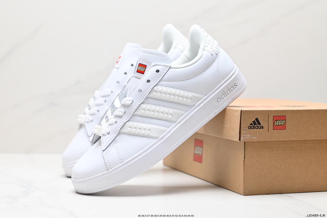 130 LEGOxADIDAS NEOGRAND COURT三叶草男女鞋板鞋  GW7179