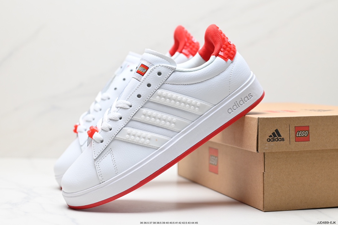 130 LEGOxADIDAS NEOGRAND COURT三叶草男女鞋板鞋  GW7179