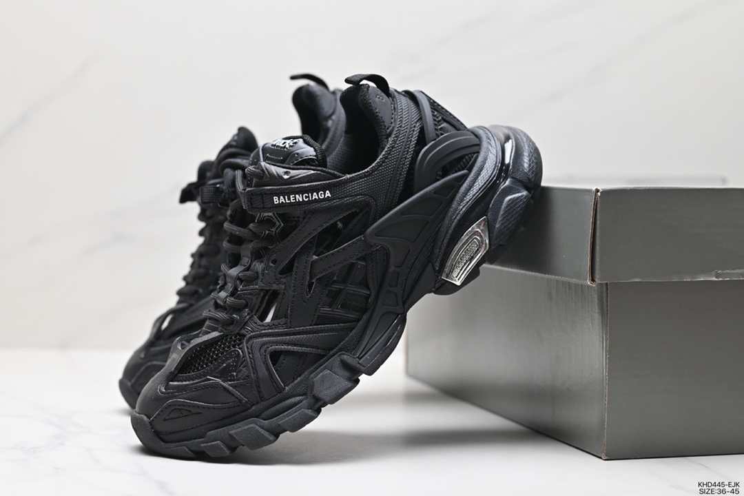 530 巴黎世家BALENCIAGA Track 2 Sneakers”Army Green/Black”轨道慢跑鞋