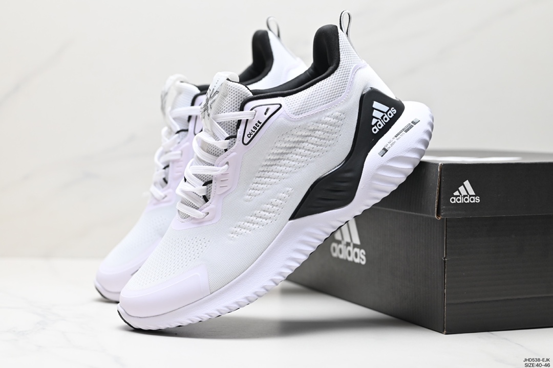 190 阿迪 AlphaBounce  Beyond Q4阿尔法10代 网面休闲跑步鞋 HP2636