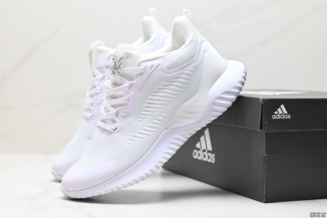 190 阿迪 AlphaBounce  Beyond Q4阿尔法10代 网面休闲跑步鞋 HP2636