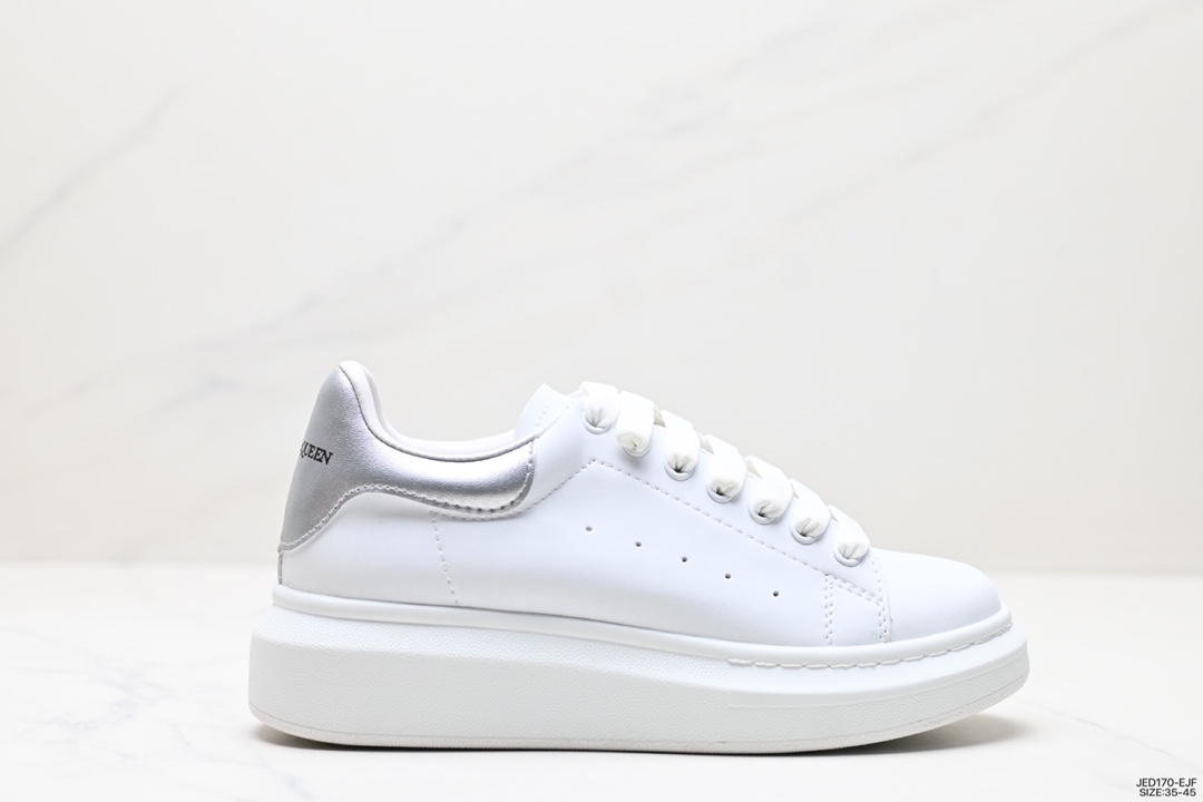 Alexander McQueen Skateboard Shoes Sneakers White Low Tops