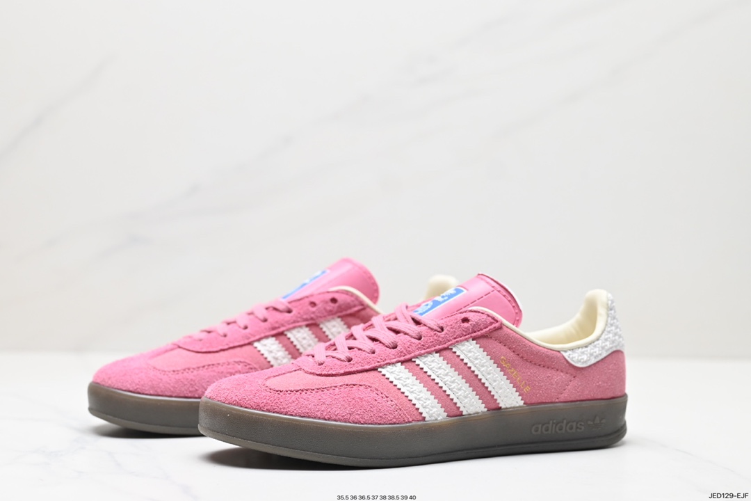 150 阿迪达斯Adidas Originals Gazelle Indoor 三叶草复古防滑耐磨低帮板鞋 HQ8717