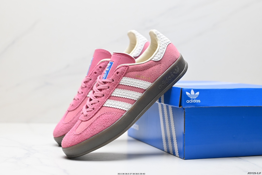 150 阿迪达斯Adidas Originals Gazelle Indoor 三叶草复古防滑耐磨低帮板鞋 HQ8717