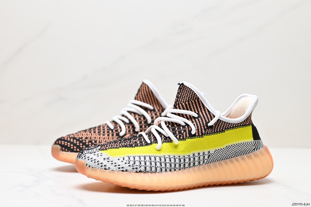 140 真爆Adidas 椰子350 yeezy 350 V2  Kanye West x adidas Yeezy Boost 350 V2 爆米花中底休闲运动慢跑鞋  LR7303